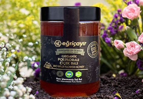 EĞRİÇAYIR ORGANİK POLİFLORALI (ÇOK ÇİÇEKLİ) BAL 850g