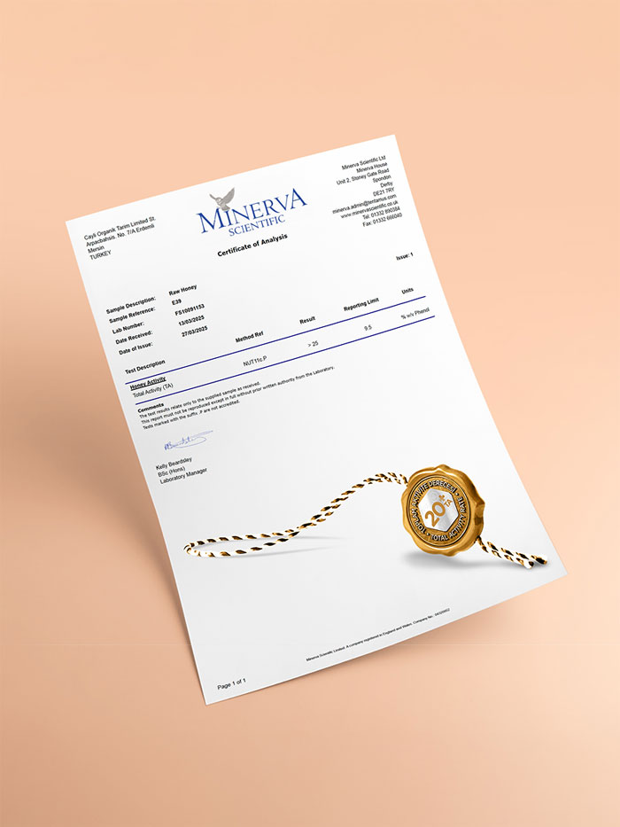 Organik Sertifikalı Nadir Bal