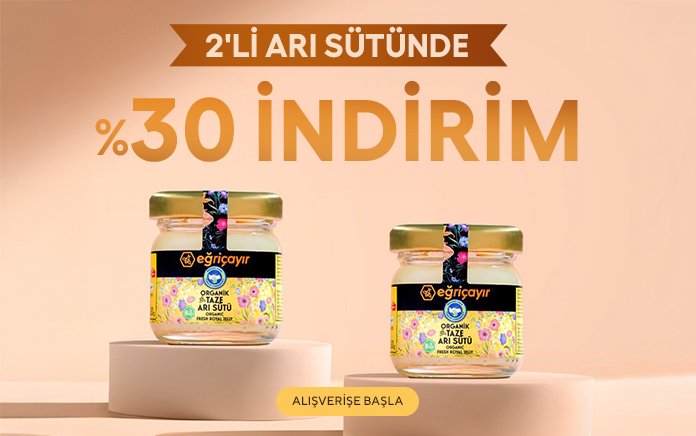 2‘li Paket Organik Arı Sütünde