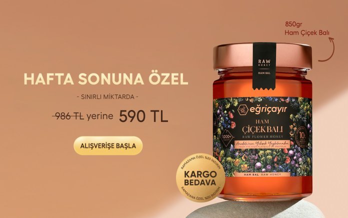 Hafta Sonuna Özel 850g Ham Çiçek Balı