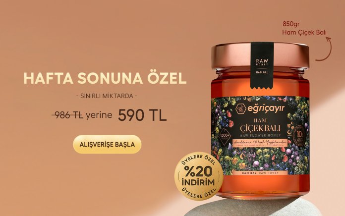 Hafta Sonuna Özel  850g Ham Çiçek Balı 