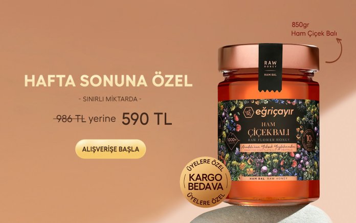 Hafta Sonuna Özel  850g Ham Çiçek Balı 