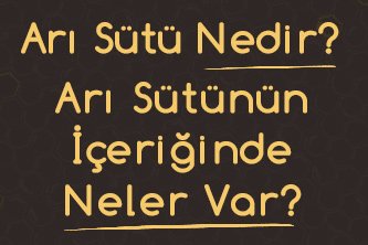 Arı Sütü Nedir? Arı Sütünün Zengin İçeriğinde Neler Var