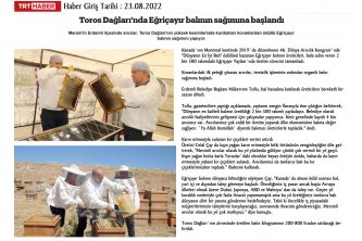 TRT Haber - Toros Dağlarında Eğriçayır Balının Sağımına Başlandı 23.08.2022