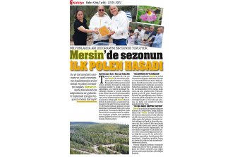 Türkiye Gazetesi - Mersin de Sezonun İlk Polen Hasadı 22.05.2022