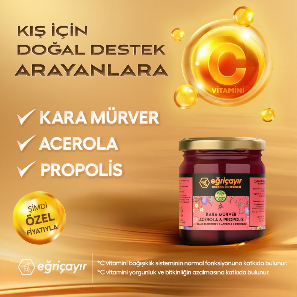 Kara Mürver + Acerola + Propolis + Ham Bal