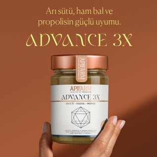 Apifarm Advance 3X Arı Sütü + Ham Bal + Propolis