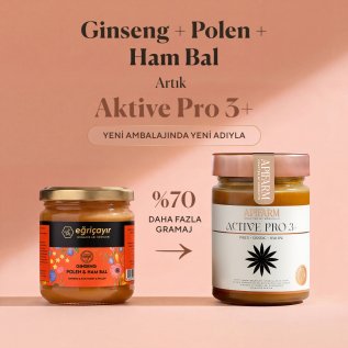 Eğriçayır Ginseng + Polen + Ham Bal