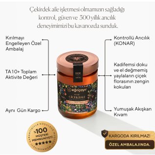 Eğriçayır Ham Çiçek Balı + Ham Çam Balı TA 10+