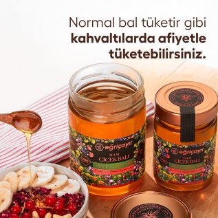 Eğriçayır Ham Çiçek Balı + Vitamin B6