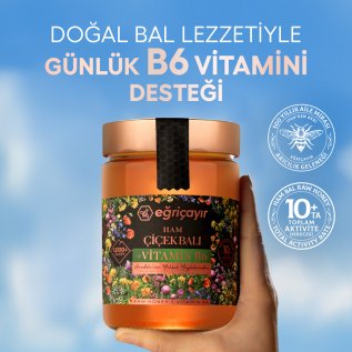 Eğriçayır Ham Çiçek Balı + Vitamin B6
