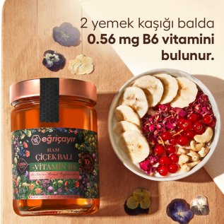 Eğriçayır Ham Çiçek Balı + Vitamin B6