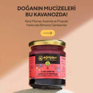 Eğriçayır Kara Mürver + Acerola + Propolis + Ham Bal