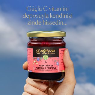 Eğriçayır Kara Mürver + Acerola + Propolis + Ham Bal