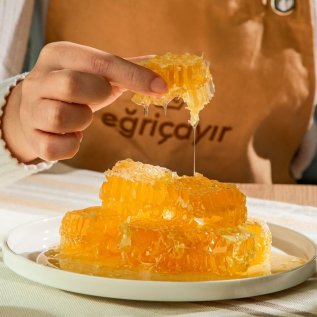 Eğriçayır Karakovan Petek Bal, Organik Sertifikalı Hediye Büyük Boy TA16+