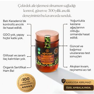 Eğriçayır Kestane Balı, Organik Sertifikalı