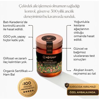 Eğriçayır Kestane Balı, Organik Sertifikalı