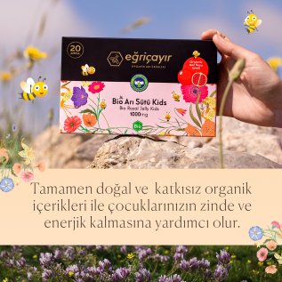 Eğriçayır Organik Arısütü Ampul Kids 1000mg