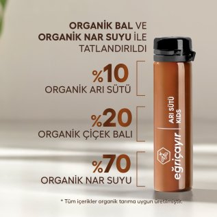 Eğriçayır Organik Arısütü Ampul Kids 20 x 1000mg