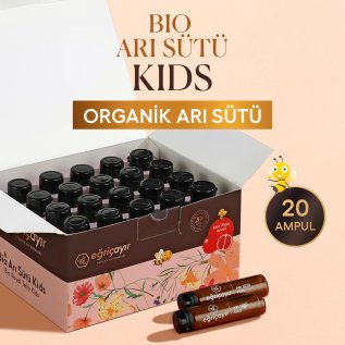 Eğriçayır Organik Arısütü Ampul Kids 20 x 1000mg
