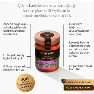 Eğriçayır Organik Lavanta Balı
