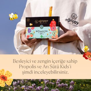 Eğriçayır Organik Propolis Ampul Kids 1000mg