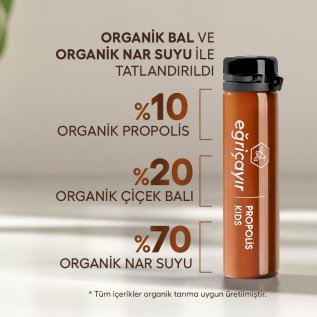 Eğriçayır Organik Propolis Ampul Kids 1000mg