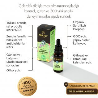 Eğriçayır Organik Propolis Damla Alkol Bazlı