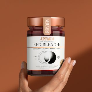 Apifarm Red Blend 4+ Kara Mürver + Acerola + Propolis + Ham Bal