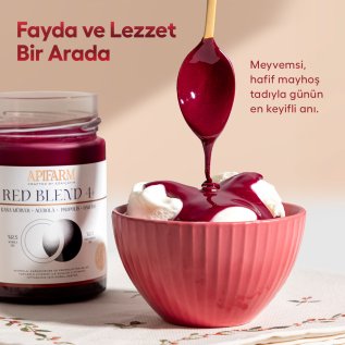 Apifarm Red Blend 4+ Kara Mürver + Acerola + Propolis + Ham Bal