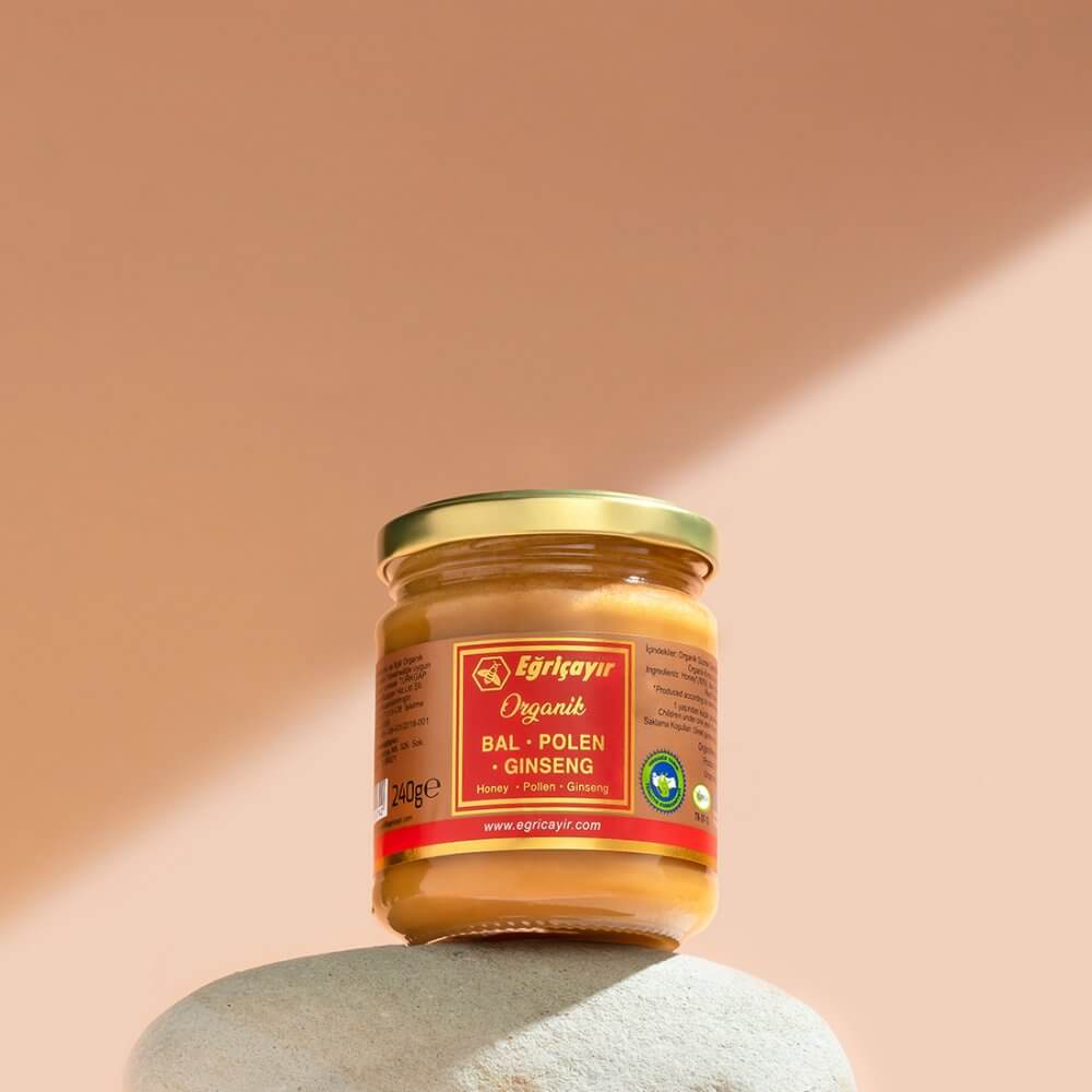 Organik Bal + Polen + Ginseng
