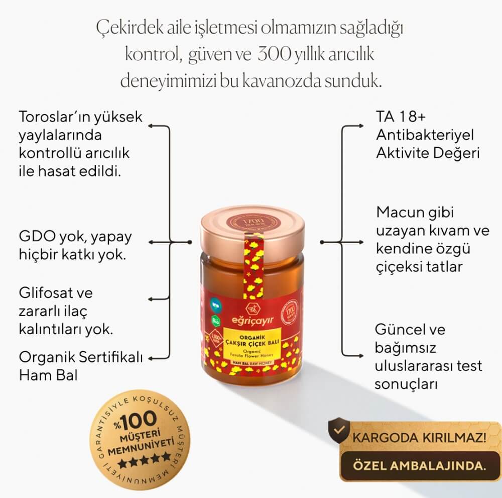 Organik Çakşır Çiçek Balı TA18