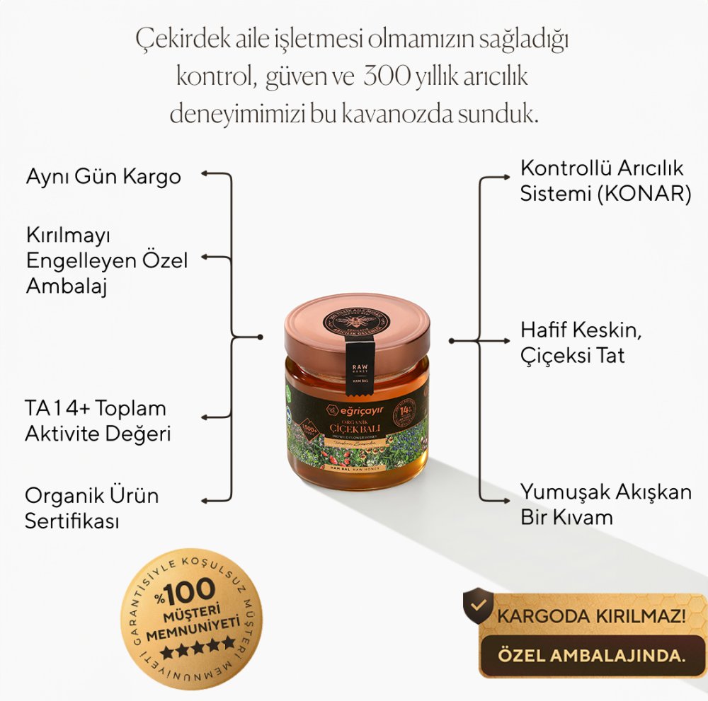 Organik Çiçek Balı TA14+