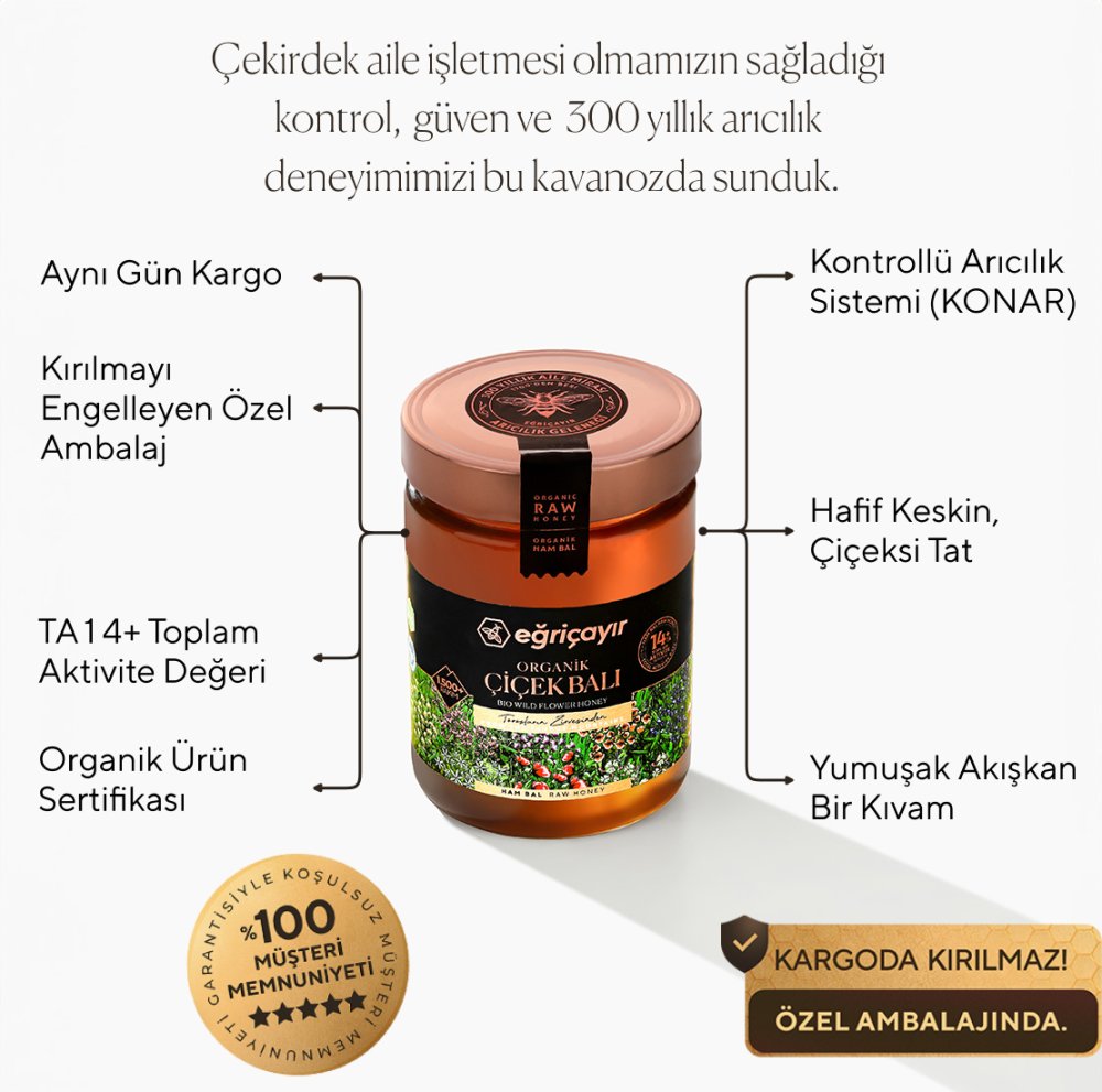 Organik Çiçek Balı TA14+