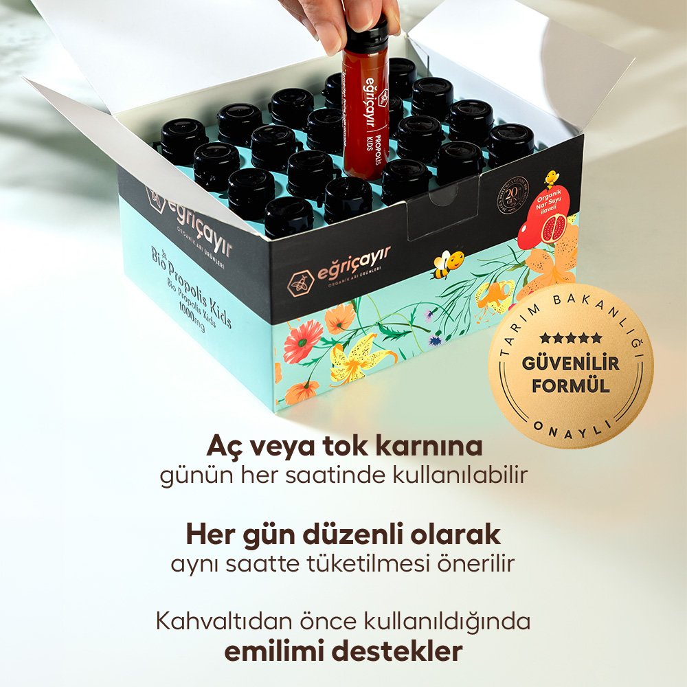 Organik Propolis Ampul Kids 1000mg