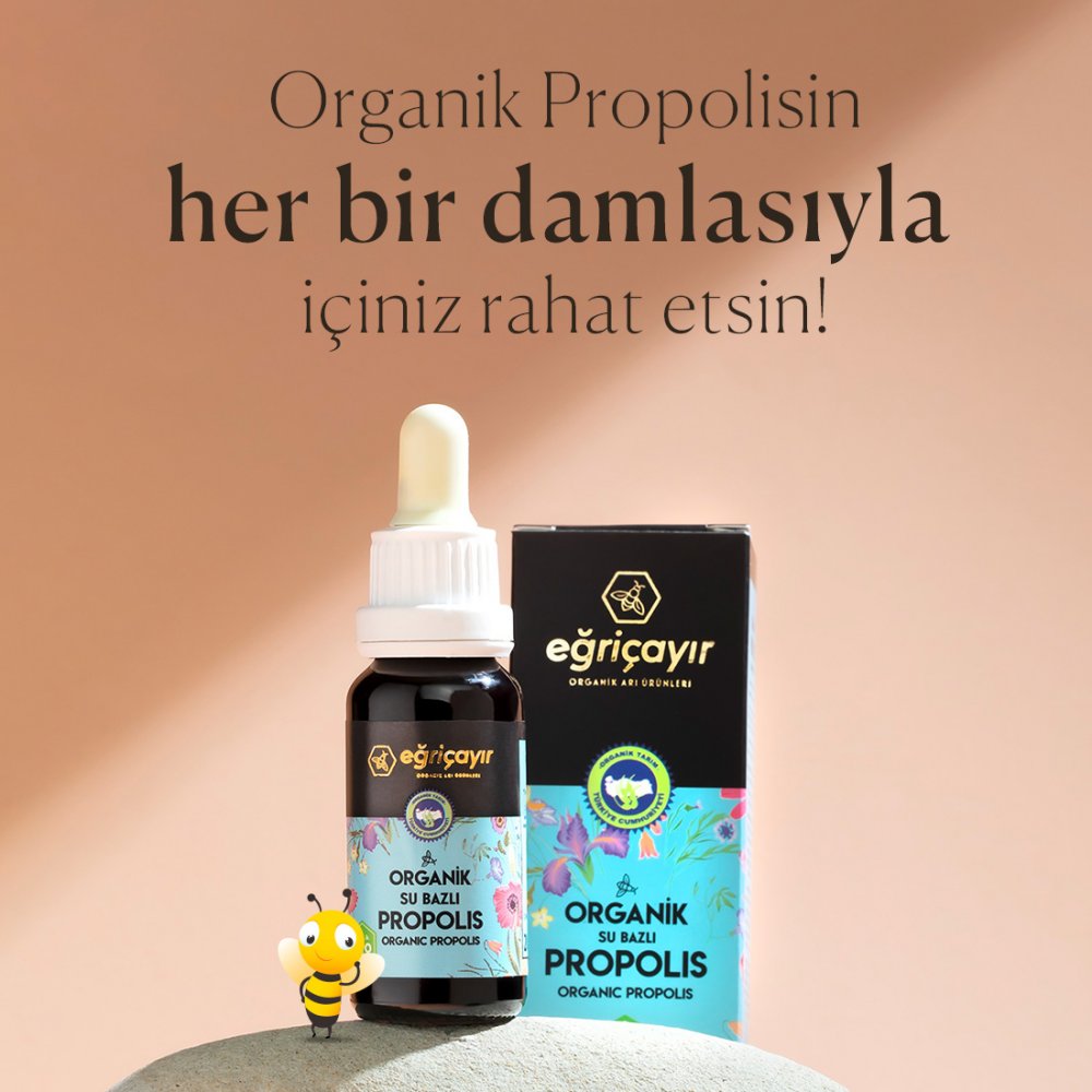 Organik Propolis Damla Su Bazlı