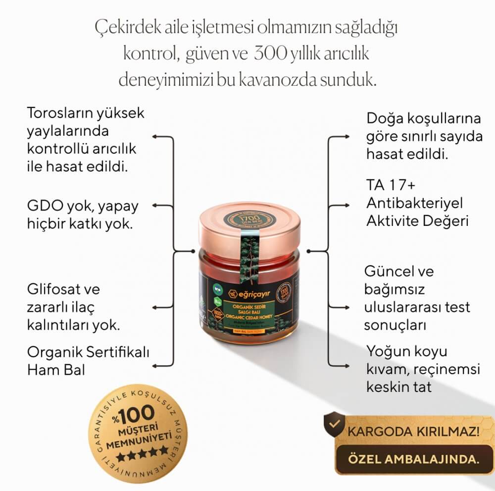 Organik Sedir Balı TA17+