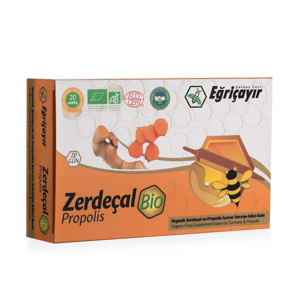 Eğriçayır Organik Propolis&Zerdeçal Ampulü